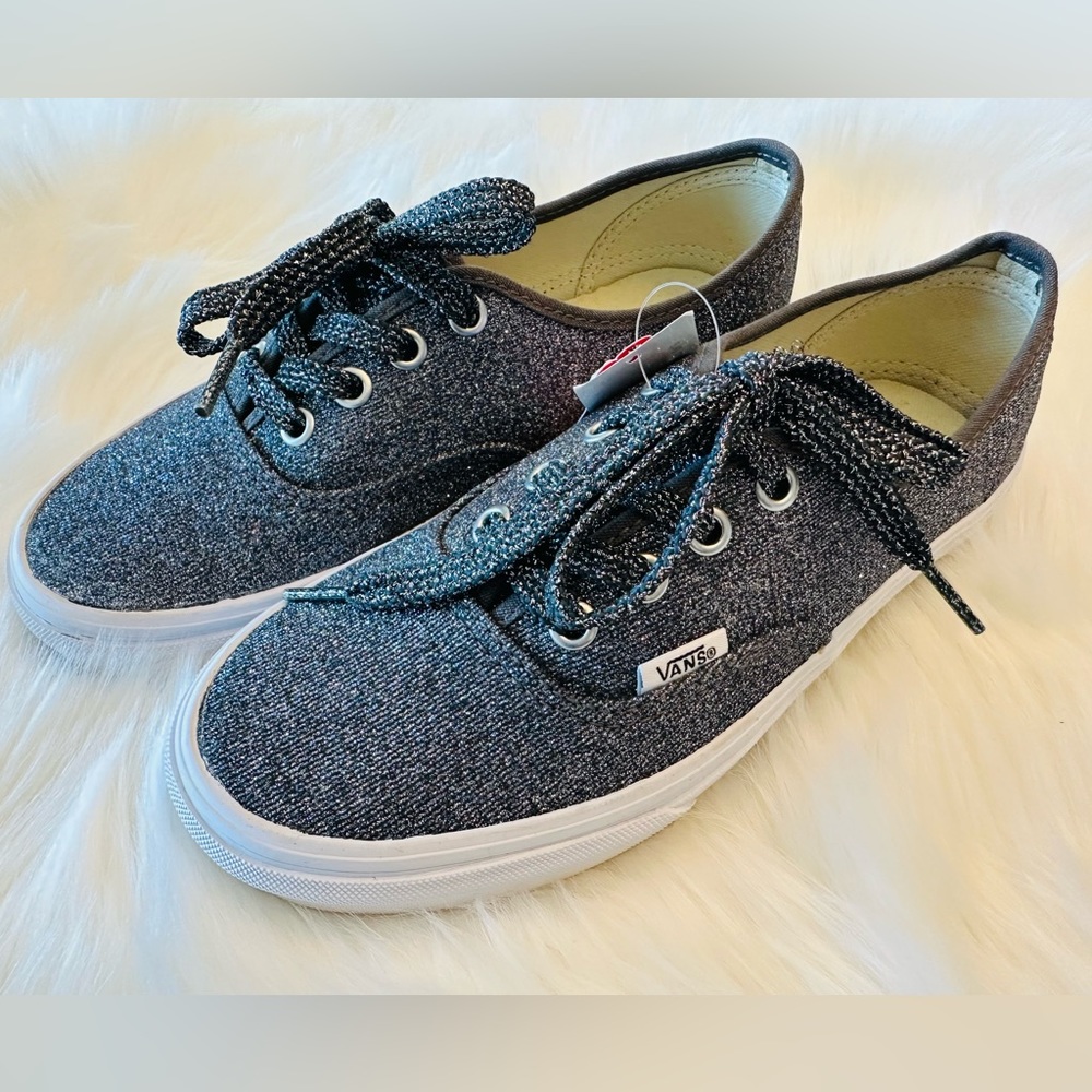 Vans charcoal glitter sneaker
